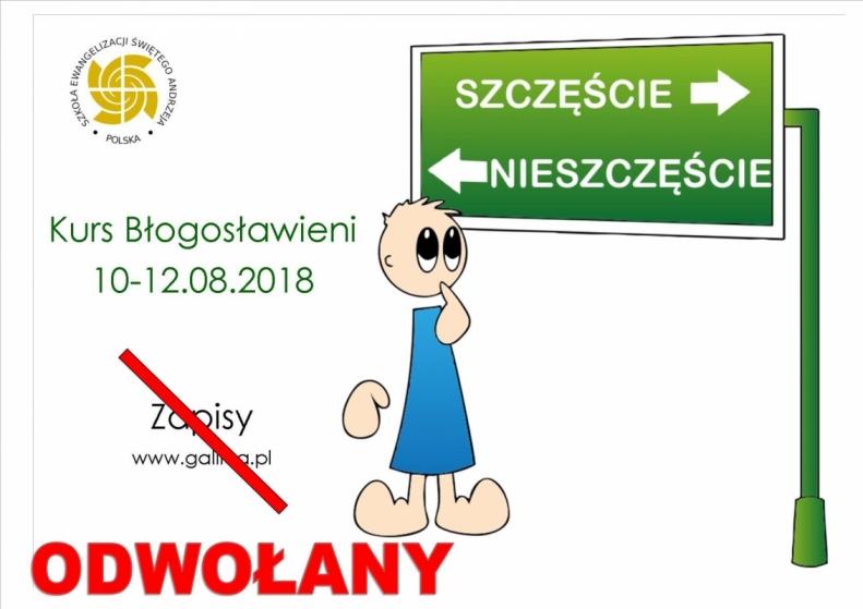 Kurs Błogosławieni - ODWOŁANY!