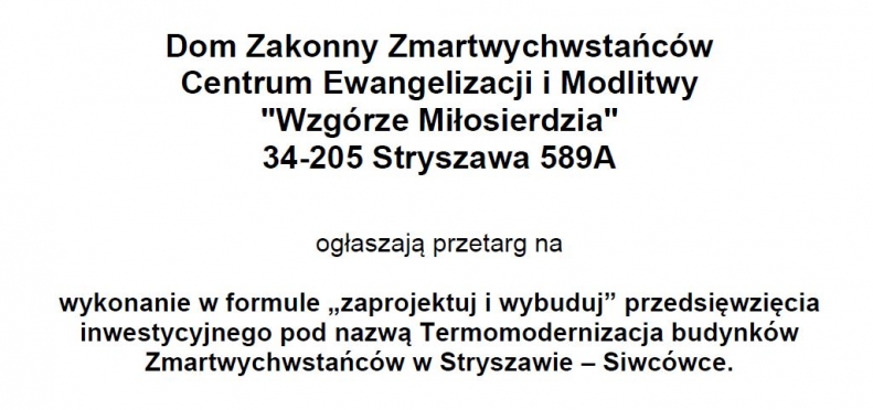 Ogłoszenie nr 4 Ogłoszenie nr 4